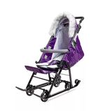 Санки-коляска Ника НД7-5SK/1 черничный