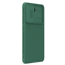 Чехол зеленого цвета (Dark Green) с защитной шторкой для камеры от Nillkin на Xiaomi Redmi Turbo 4, серия CamShield Pro Case