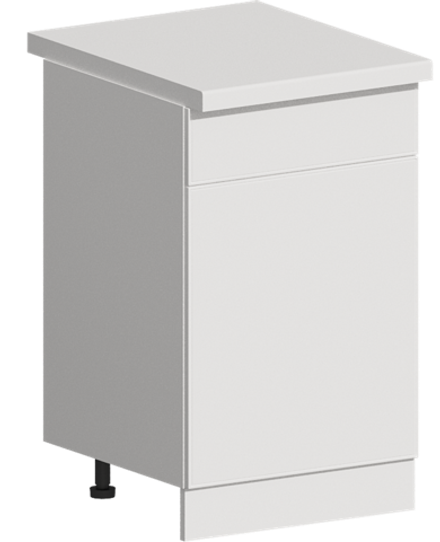 Кухня Модуль ШН1Я 500 Графит / Белый Софт