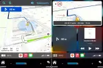 Магнитола в 10" рамку с вертикальным монитором в стиле "Тесла" - Canbox M-Line 5610 Android 10, CarPlay, 4G SIM-слот