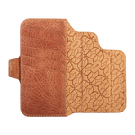 Магнитный кожаный чехол-бумажник Vaja Wallet Wrap Pull-Up V-Mag для iPhone 16 Pro Max Картхолдер ручной работы из натуральной патагонской кожи «пулл ап» с магнитной застёжкой. Вмещает до пяти карт. Есть RFID-защита