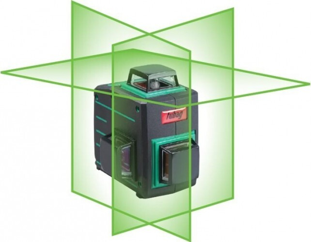 Лазерный уровень FUBAG Pyramid 30G V2х360H360 3d с зеленым лучом 41197