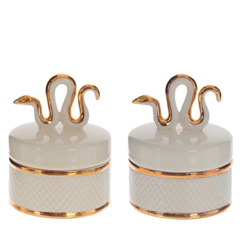 GAEM Шкатулка "Змея", L6 W6 H7,5 см, 2в.