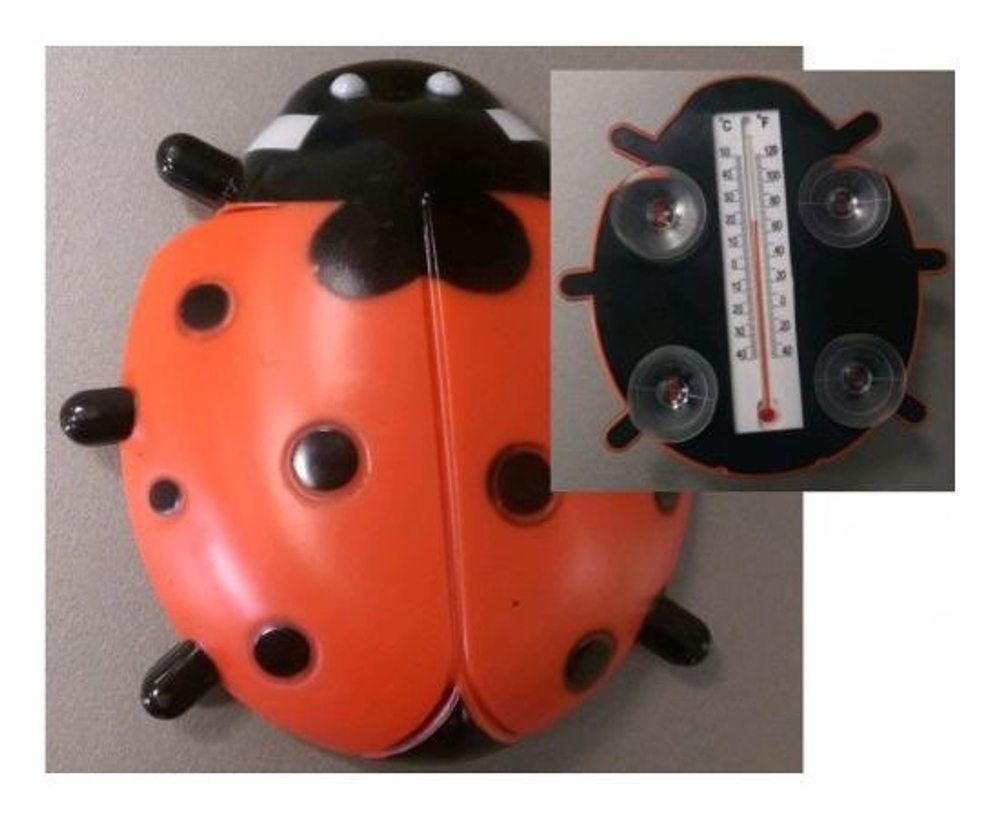 Термометр оконный Божья коровка на присосках ТБ-301 (-40/+50) п/п шк 4607157331122
