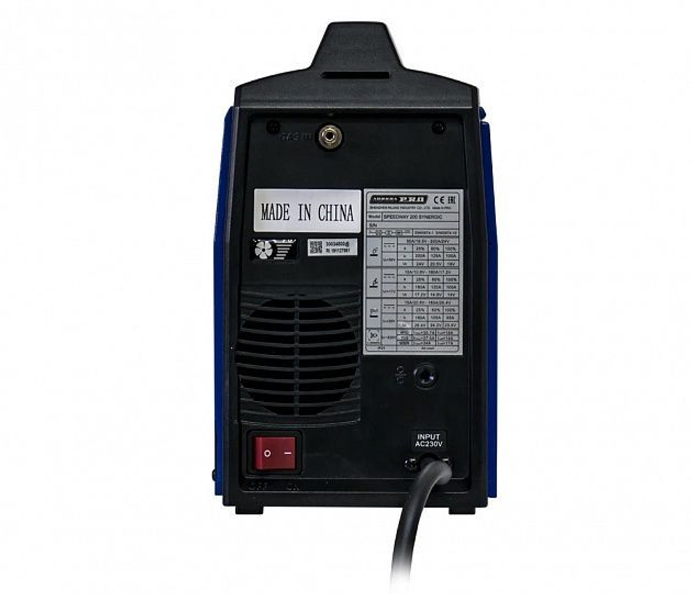 Инверторный сварочный полуавтомат SPEEDWAY 200 IGBT SYNERGIC