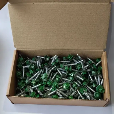 Саморез кровельный 4.8х35 6002 (лиственно-зелёный) 1кг