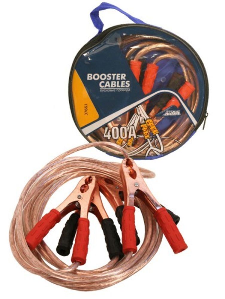 Провода прикуривателя /400 А/ 2,5 м в сумке (Nova Bright)