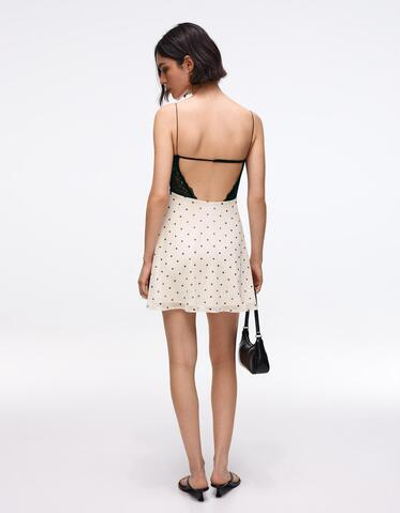Мини-платье на бретелях из тюля - BERSHKA