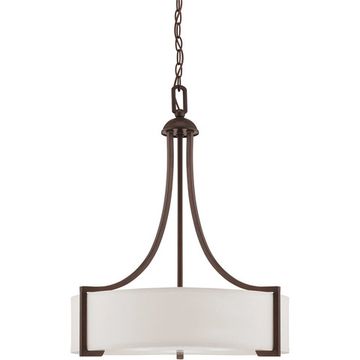 replica light Terrell 3 Light 22 inch English Bronze Pendant Ceiling Light