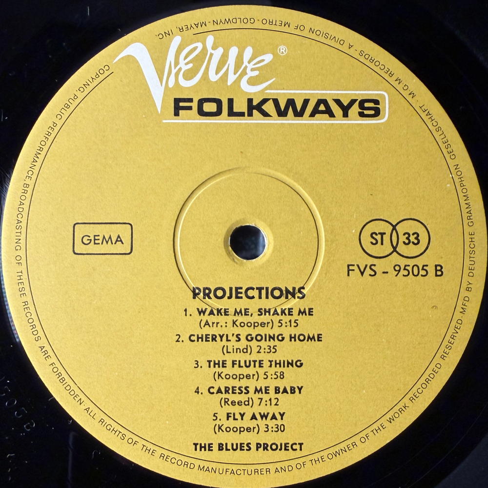 The Blues Project ‎– Projections (Германия 1966г.)