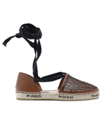 Кожаные эспадрильи angelica Pinko - коричневый(1H2119 Y86A)