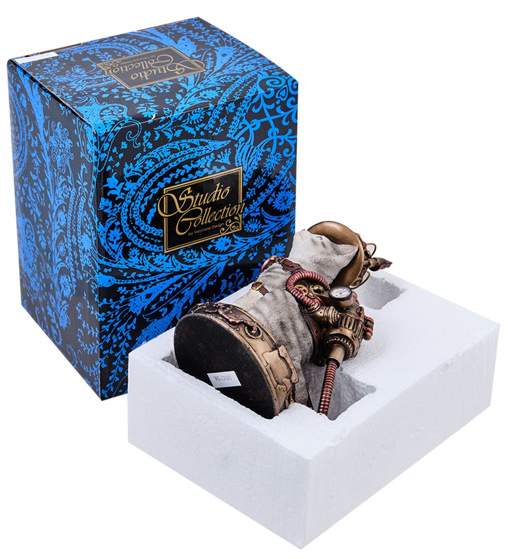 Veronese WS-1242/ 3 Статуэтка в стиле Стимпанк «Мистер Кот»