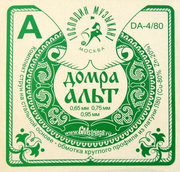 Струны для домры ГОСПОДИН МУЗЫКАНТ DA-4/80