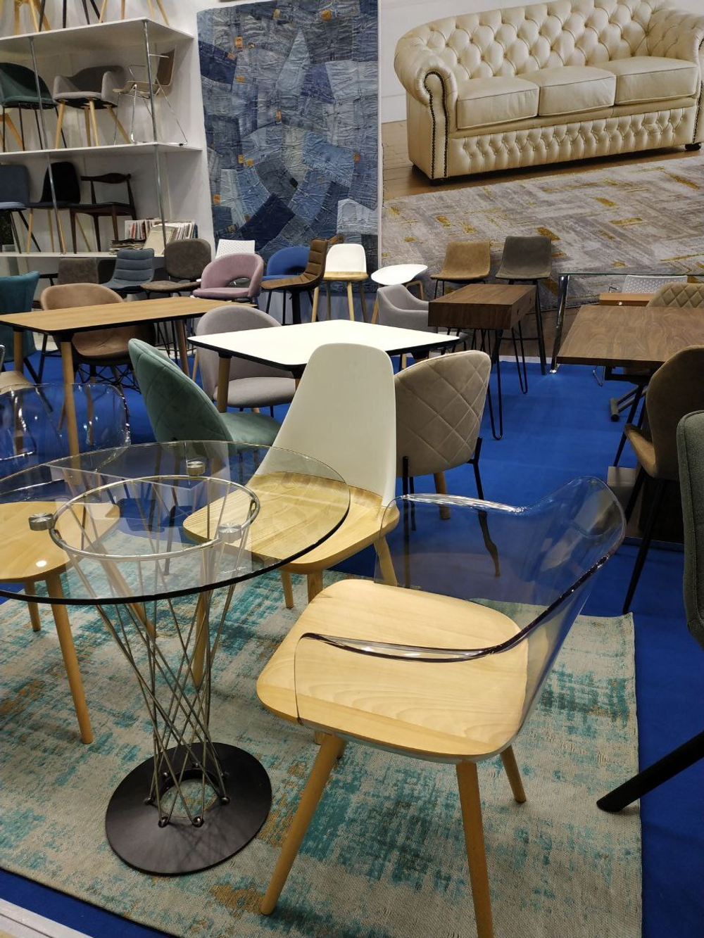 Стул DC-S123 белый/бук