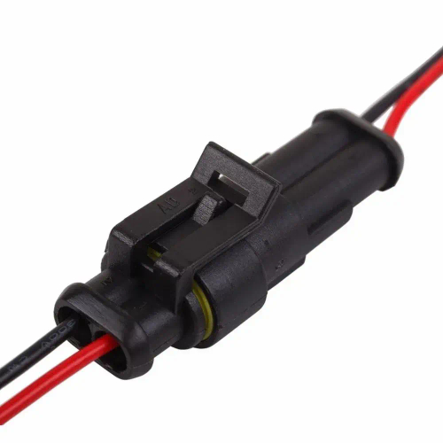 Разъем 2 контактный соединительный с проводами 20см