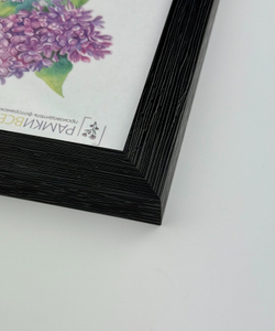 Фоторамка пластиковая 21х30 см, черная, фактура дерево, арт. 2130.628058