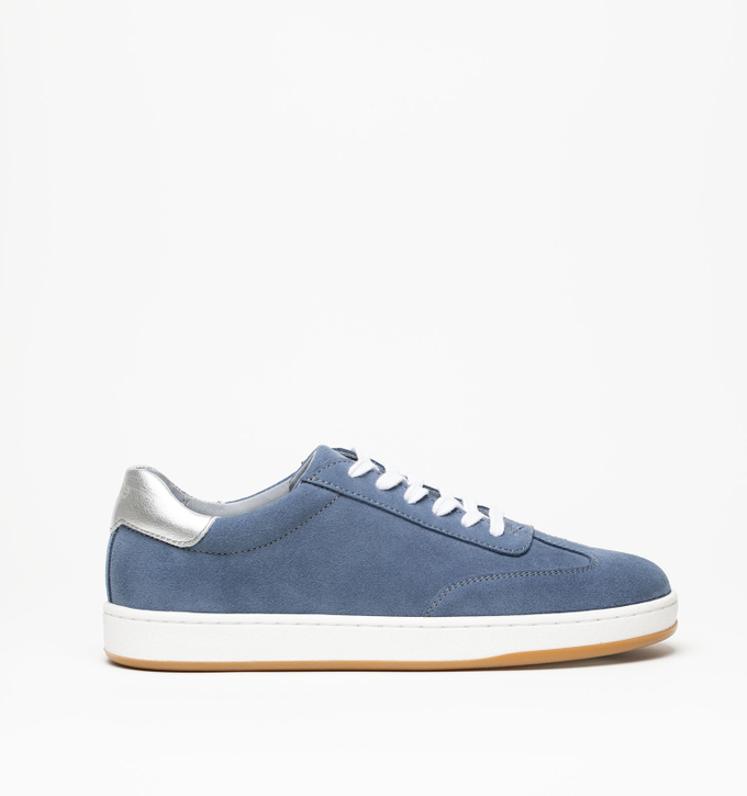 Кеды женские натуральная кожа, голубые