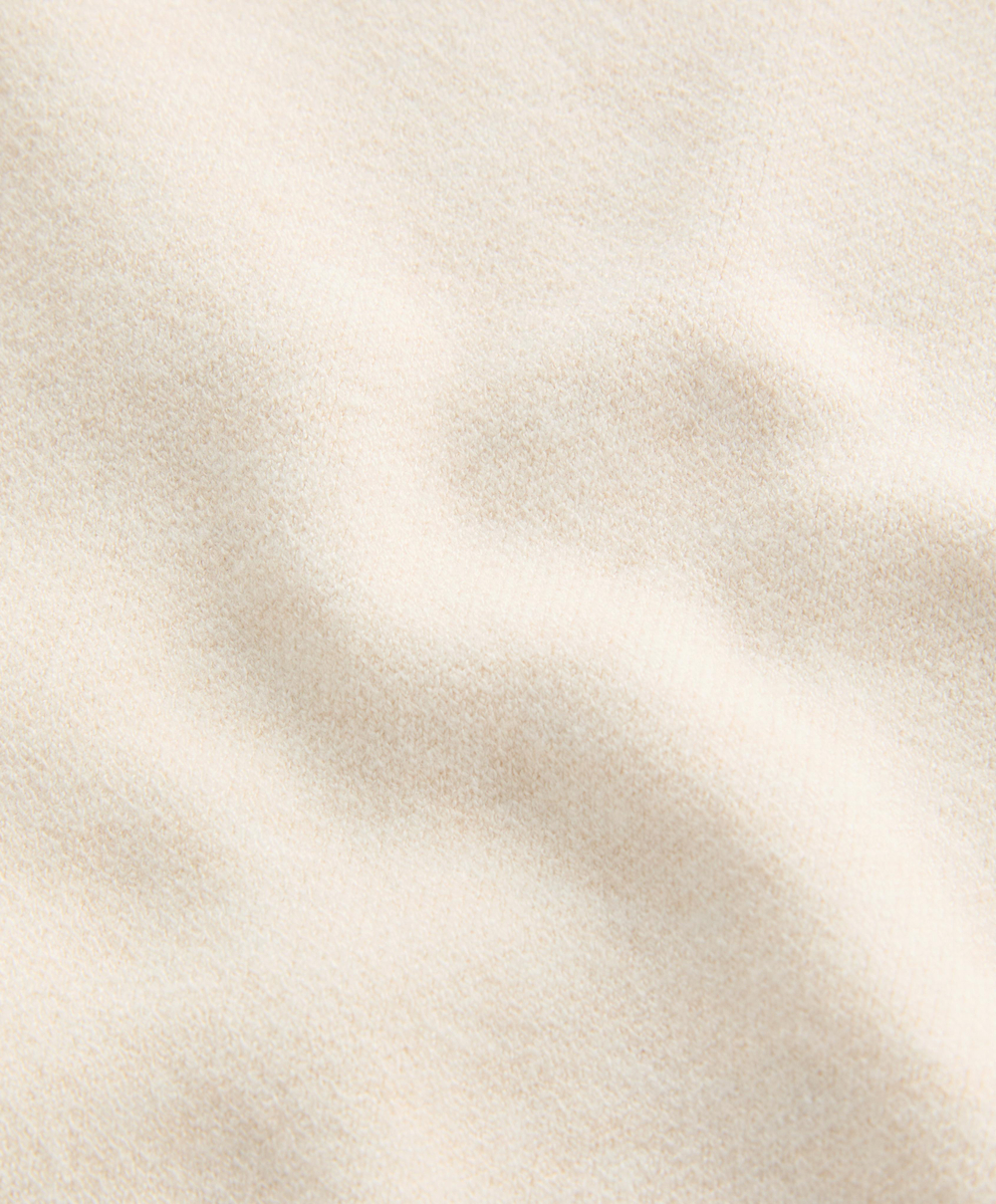 OYSHO Трикотажные брюки прямого кроя с контрастной окантовкой, цвет слоновой кости