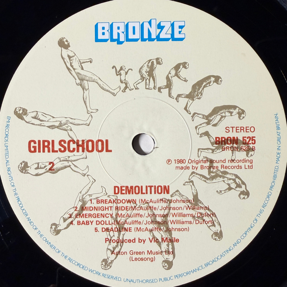 Girlschool ‎– Demolition (Англия 1980г.) Т
