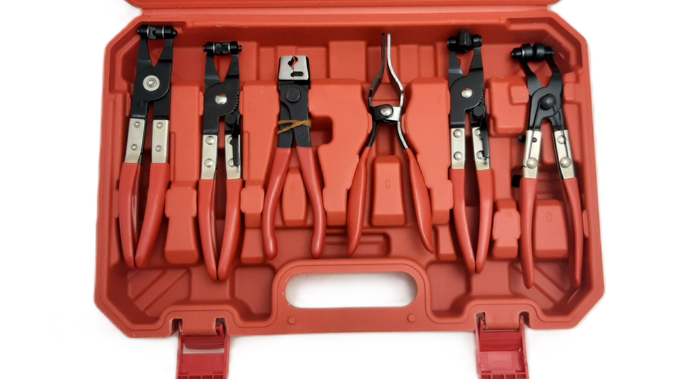 Набор щипцов для снятия и установки xомутoв пaтрубoк и шлангов 9 пред.