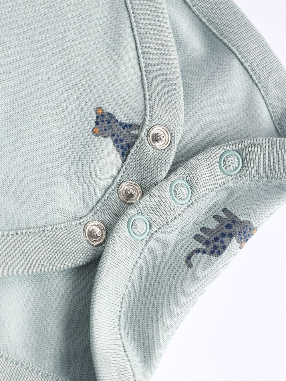 Боди с коротким рукавом для малышей Next K79-790, 7 шт., Синий, Хаки, Бежевый