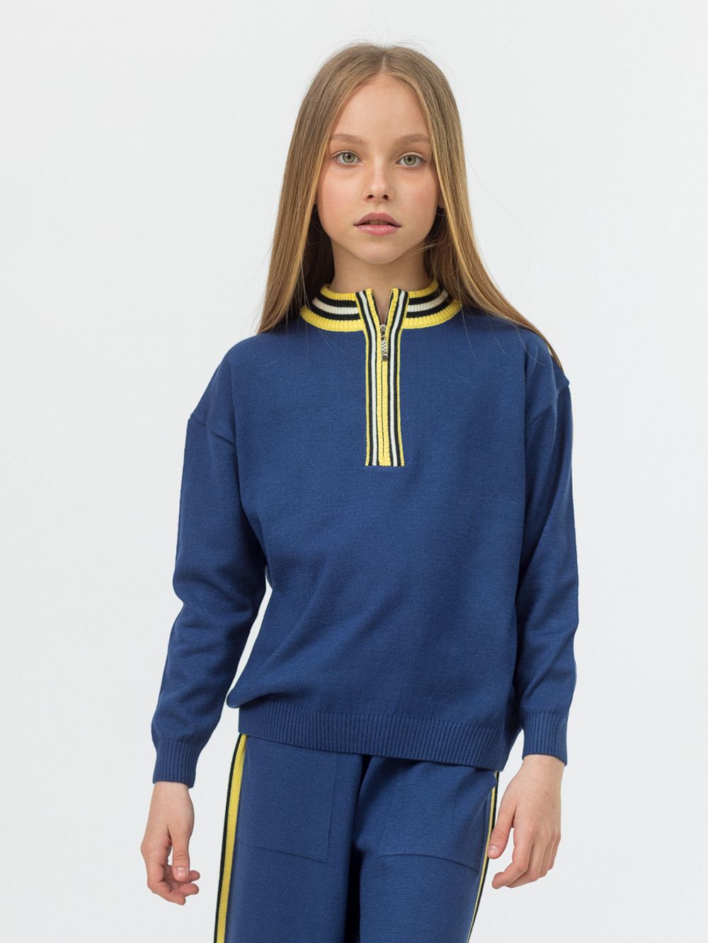 Джемпер для девочки AT975 сапфировый