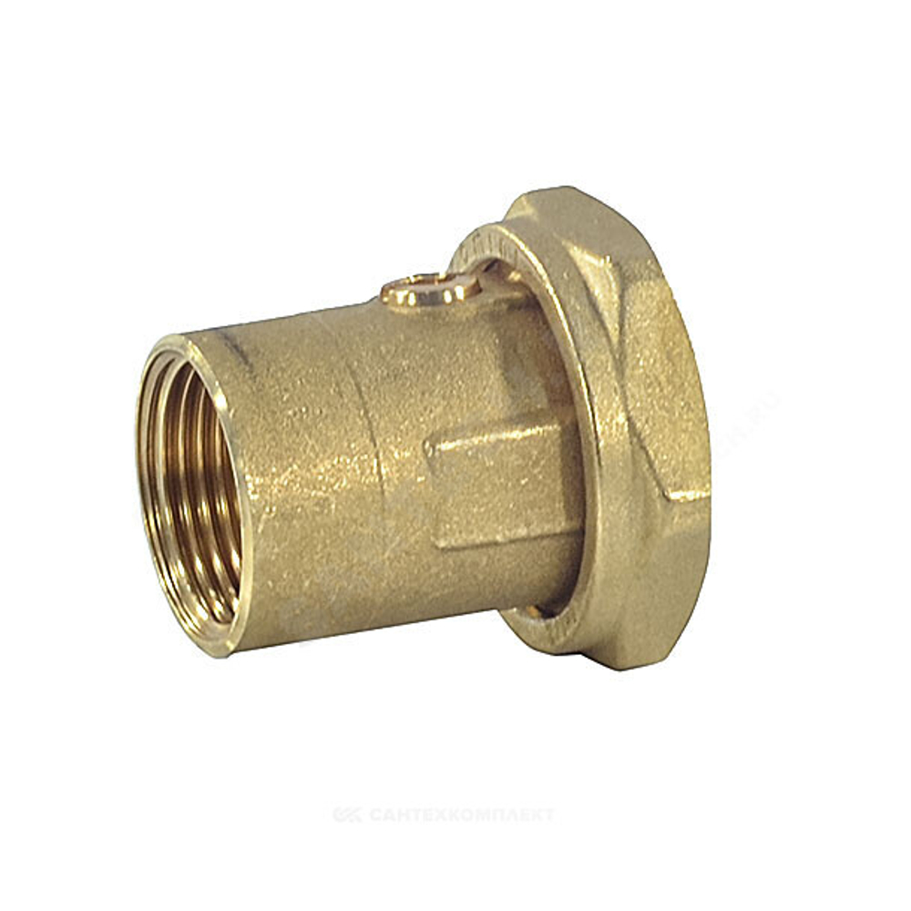 Соединение для подключения насоса латунь 1"x1 1/2" ВР с шаровым краном R252 Giacomini R252Y001