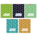 Тетрадь А5 12л. клет. "Динозаврики" (Академия Групп)