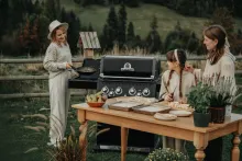 Газовый гриль Broil King Baron Shadow 490 IR, 6 горелок (с ИК-горелкой), вертел, чёрный