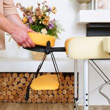 Массажный стол DFC NIRVANA Elegant PREMIUM, цвет оранжево-бежевый