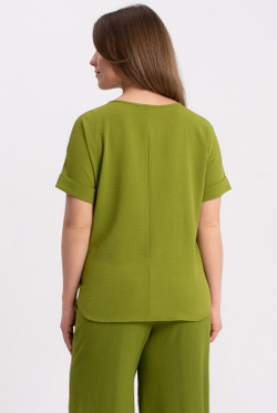 Блузка женская 4581з, спелая оливка #30СОл094581з