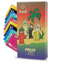 Ароматизированные презервативы Яркая линия AMOR Fruit 10шт