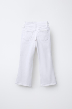 ZARA ДЖИНСЫ FLARE С ДВОЙНОЙ ПУГОВИЦЕЙ, БЕЛЫЙ