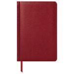 Ежедневник недатированный А5 138x213 мм BRAUBERG "Profile" балакрон, 136 л., красный, 123427