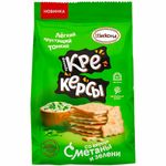 Печенье АККОНД "Крекерсы" со вкусом сметаны и зелени, 180 г