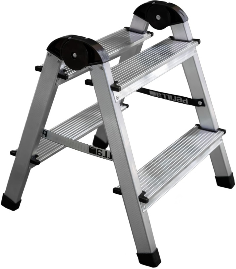 Лестница-стремянка двухсторонняя PERILLA алюминевая 2-х ступенчатая