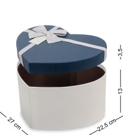 Packing Symphony WF-94-B Набор коробок из 3шт «Сердце» цв.молочн./син.