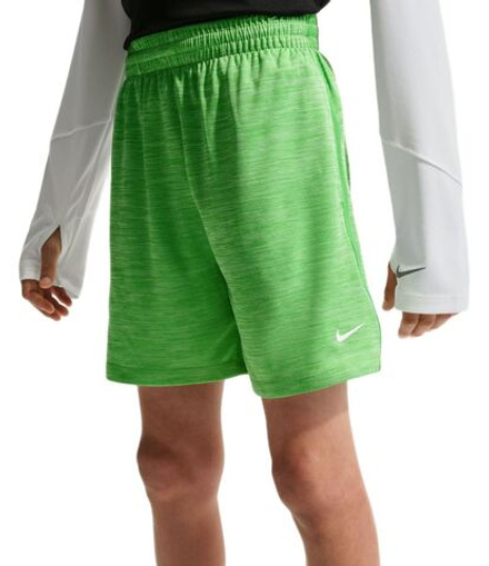 Детские теннисные шорты Nike Kids Dri-FIT Multi Big Training - mean green/light liquid lime/heather/white