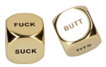 Золотистые игральные кубики Kink Dice (Цвет: золотистый)