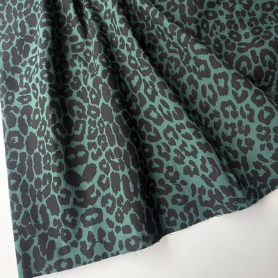 Джинса хлопковая Лео (зелёный фон)