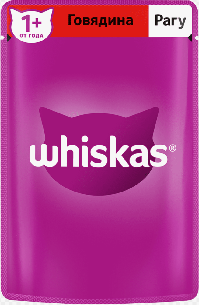 Whiskas (белорусский) Рагу Говядина 75г.*28шт.