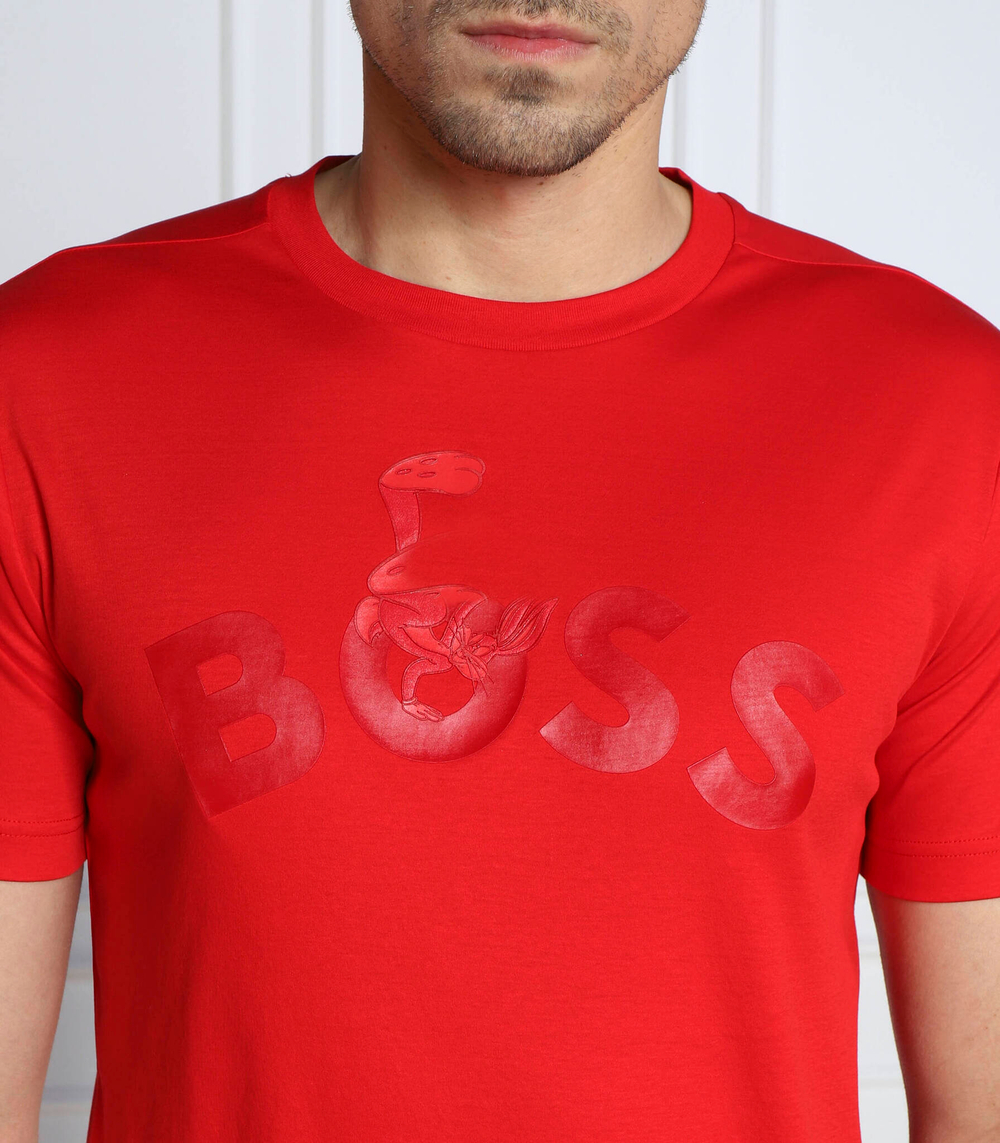 футболка boss x looney tunes lunar BOSS GREEN - красный(50483729)