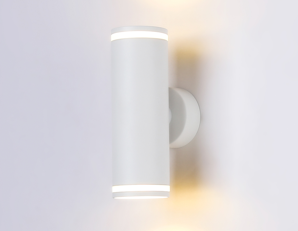 Настенный светильник со сменной лампой GU10 и акрилом FW2488/2 WH белый GU10/2 max 12W 170*55*95