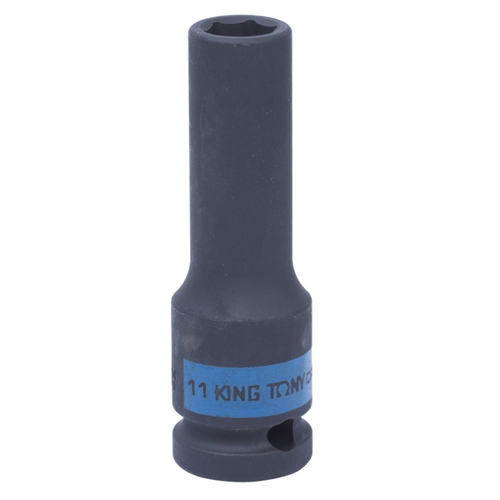 KING TONY (443511M) Головка торцевая ударная глубокая шестигранная 1/2", 11 мм