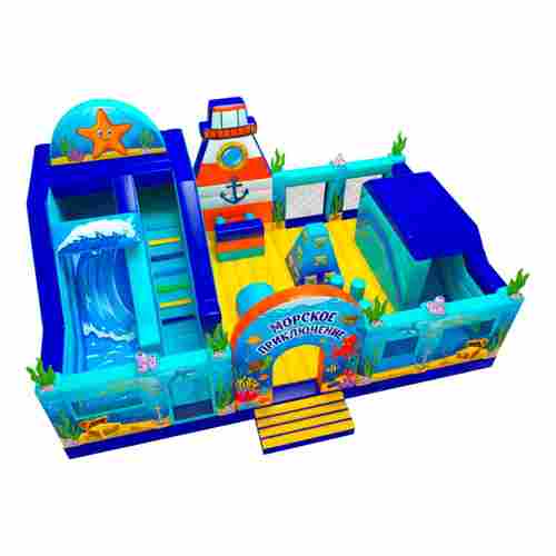 Коммерческий надувной батут «Морское приключение» 11×8,7×6 м