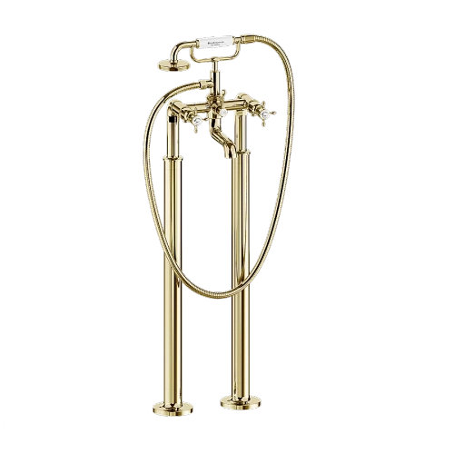 Смеситель для ванны Burlington Guild GU422DG напольный, золото