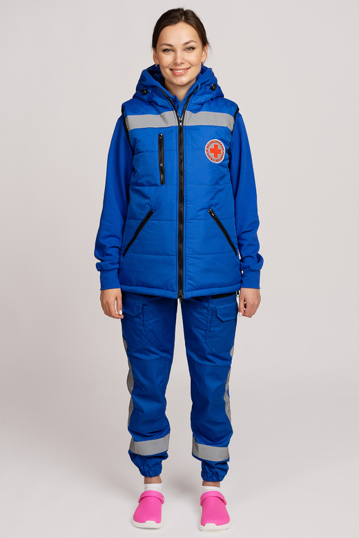 Жилет утепленный с капюшоном женский СП MedicLine