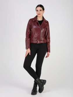 Кожаная куртка демисезонная косуха