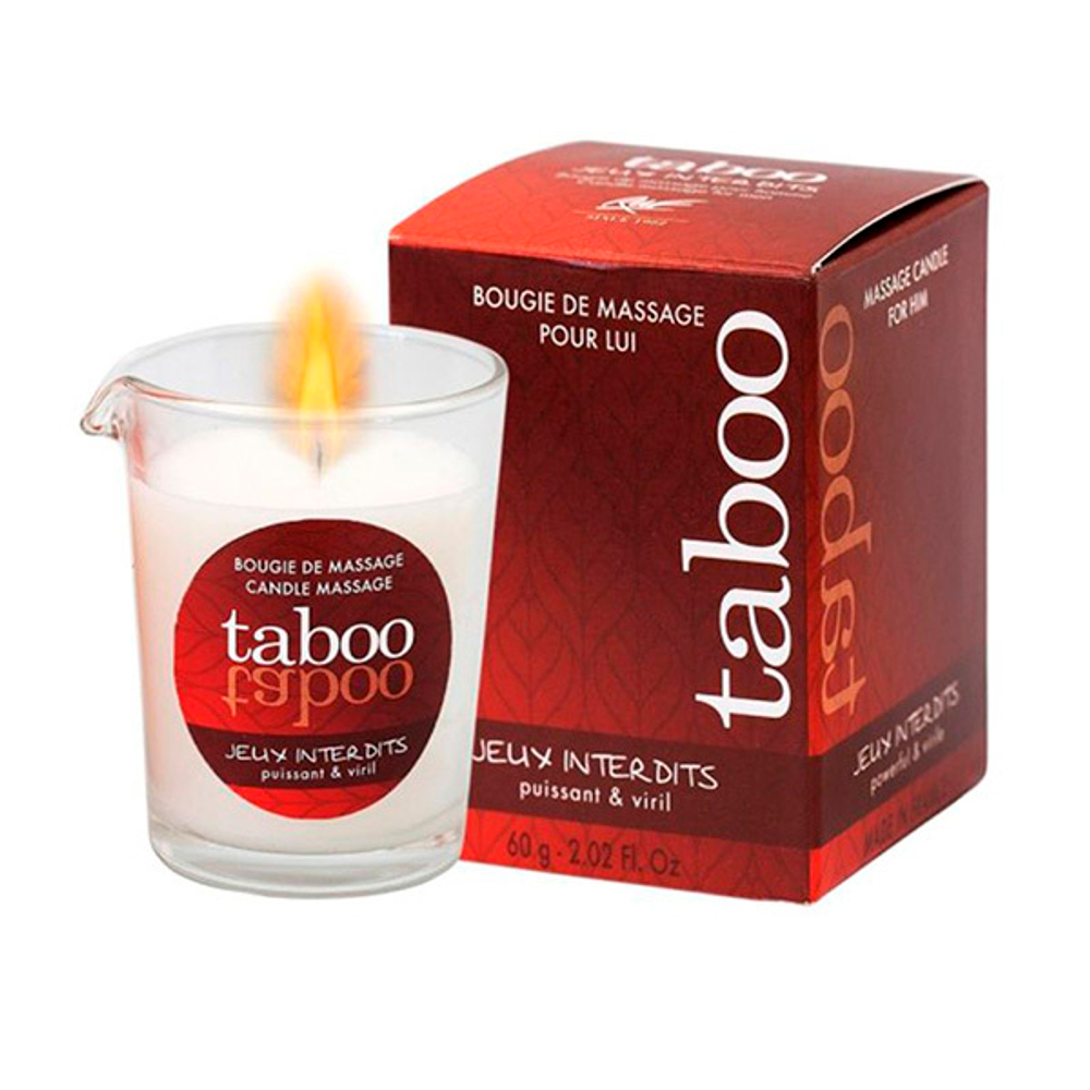 Массажная аромасвеча для мужчин Запрещенные игры Ruf Taboo Jeux interdits 60г