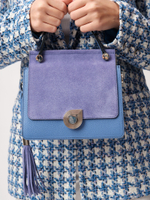 Кожаная сумка Azaro 30598 сиреневый закат